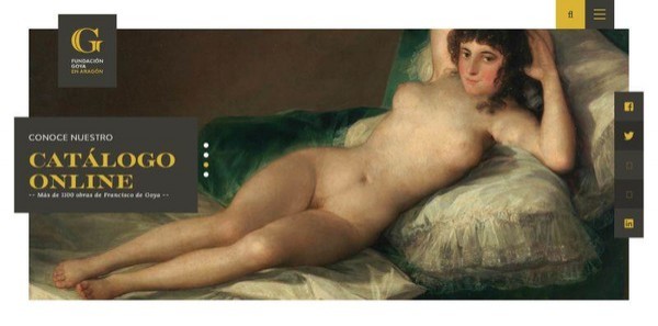 La Fundación Goya estrena nueva web, la única del mundo que reúne el catálogo completo de un autor