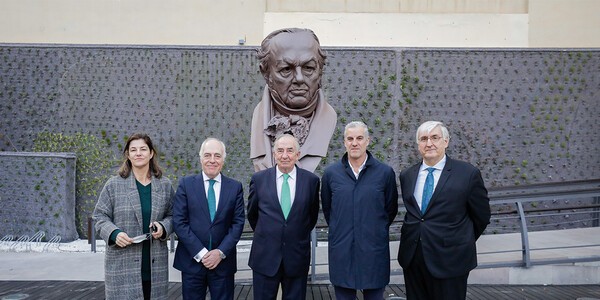 El busto de Goya, del escultor Iñaki Rodríguez, se incorpora a la colección Ibercaja