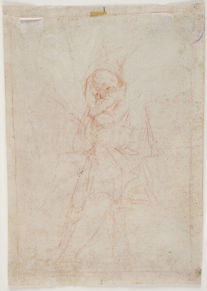 Sketch of an elderly man