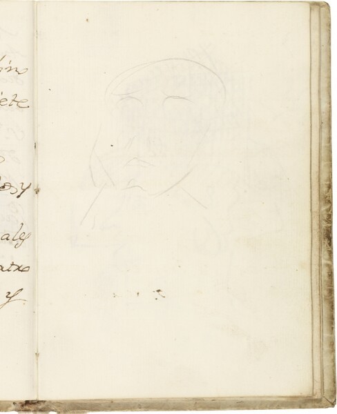 Tanteo de cabeza frontal (atribuido a Javier Goya)