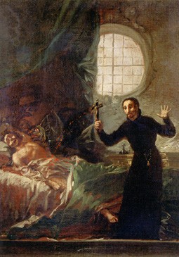 Saint Francis Borgia Assisting a Dying Man (San Francisco de Borja asistiendo a un moribundo) (sketch)