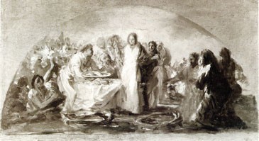 Multiplication of the Loaves and Fishes (La multiplicación de los panes y los peces) (sketch)