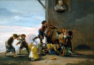 Children Fighting Over Chestnuts (Niños disputándose unas castañas)