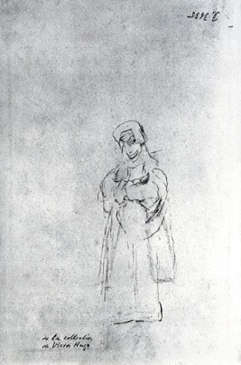 Apunte de monja (boceto)