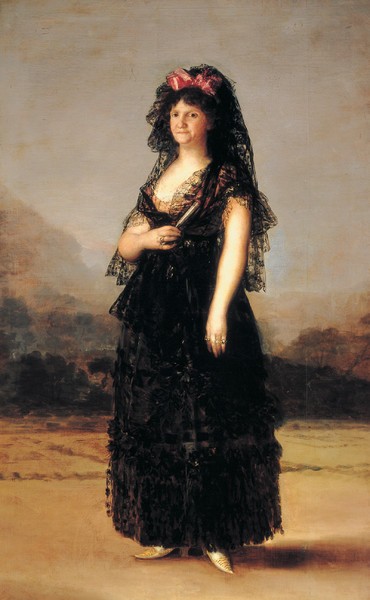 María Luisa de Parma con mantilla