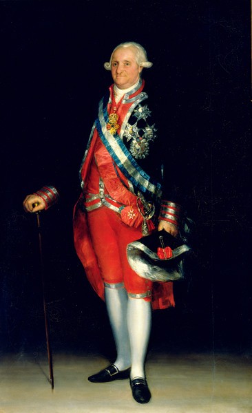 Carlos IV con uniforme de coronel de los Guardias de Corps