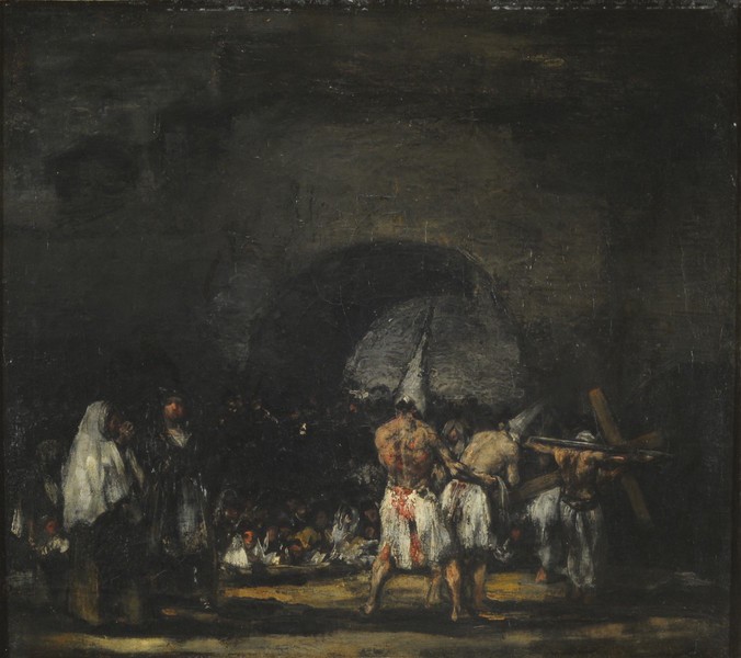 Flagellants next to an Arch (Disciplinantes junto a un arco)