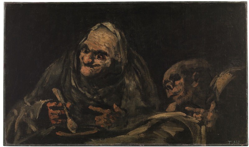 Two Old Men Eating (Dos viejos comiendo)