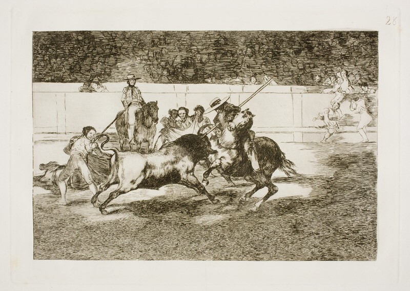 The hard-working Rendón stinging a bull whose fate killed him in the bullring in Madrid. 