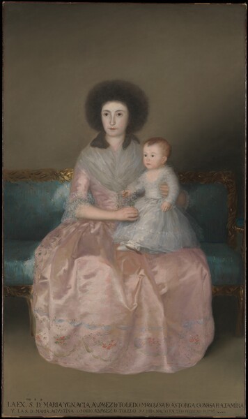 María Ignacia Álvarez de Toledo, Countess of Altamira, and her daughter María Agustina (María Ignacia Álvarez de Toledo, condesa de Altamira, y su hija María Agustina)