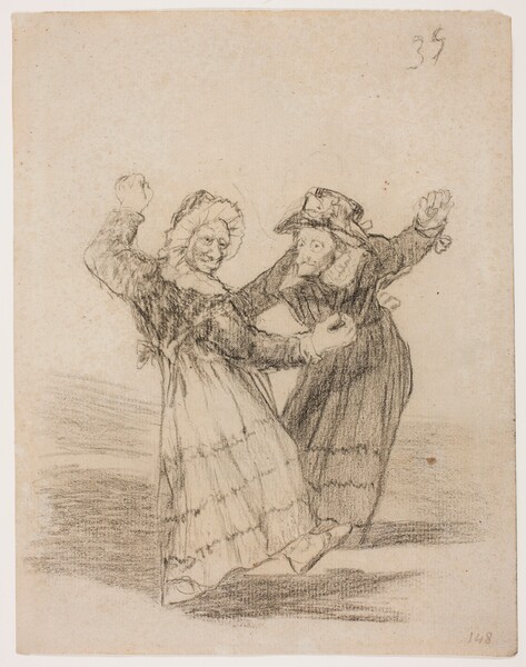 Dos viejas comadres bailando (H.35)