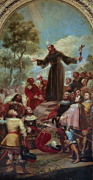 Predicación de San Bernardino de Siena