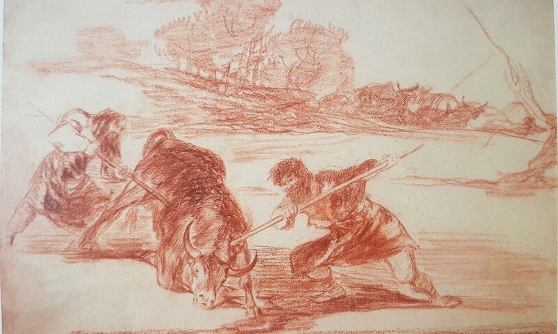 Another way of hunting on foot (preparatory drawing)