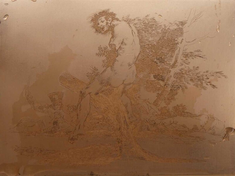 Las planchas de los Grabados de Goya recuperan el esplendor de su estado original en cobre